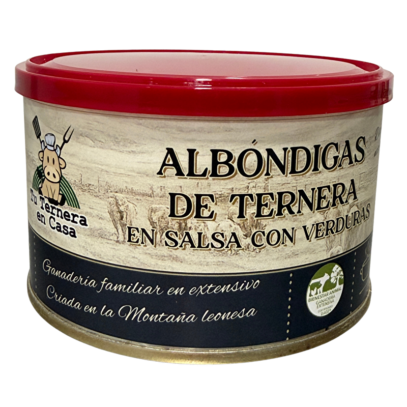 Albóndigas de ternera en salsa con verduras 400 g