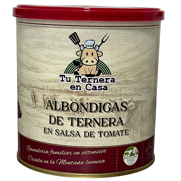 albóndigas de ternera en salsa de tomate Tu Ternera en Casa presenta sus nuevas latas de ternera cocinada en la Feria de Productos de León 202