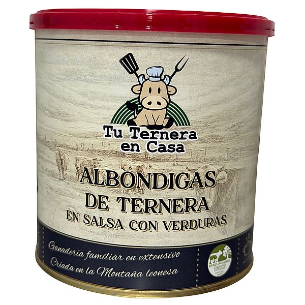 albóndigas de ternera con verduras Tu Ternera en Casa presenta sus nuevas latas de ternera cocinada en la Feria de Productos de León 202