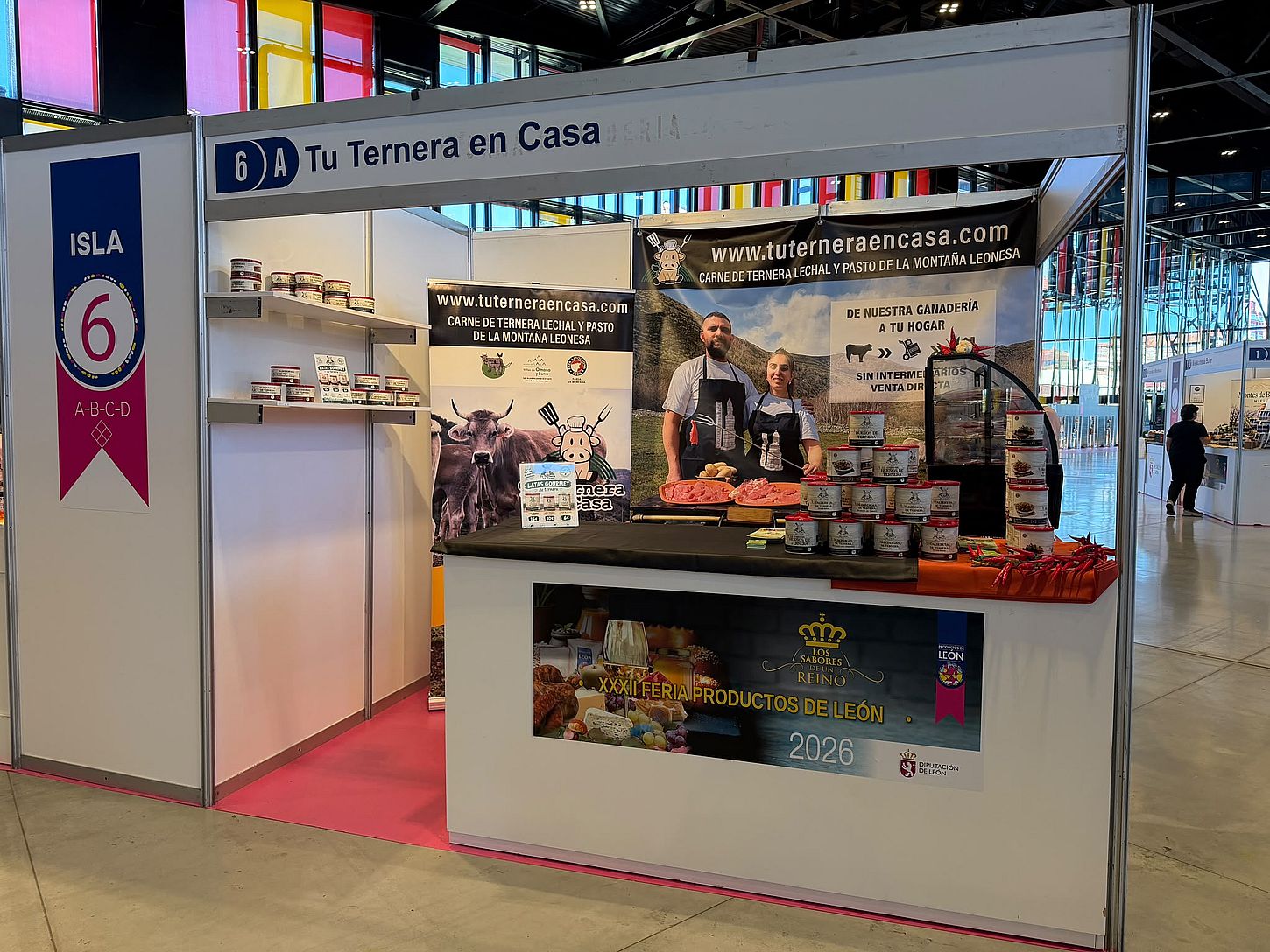 Ternera cocinada de León en latas de 400 y 750 gramos: la gran novedad de Tu Ternera en Casa presentada en la Feria de Productos de León 2026