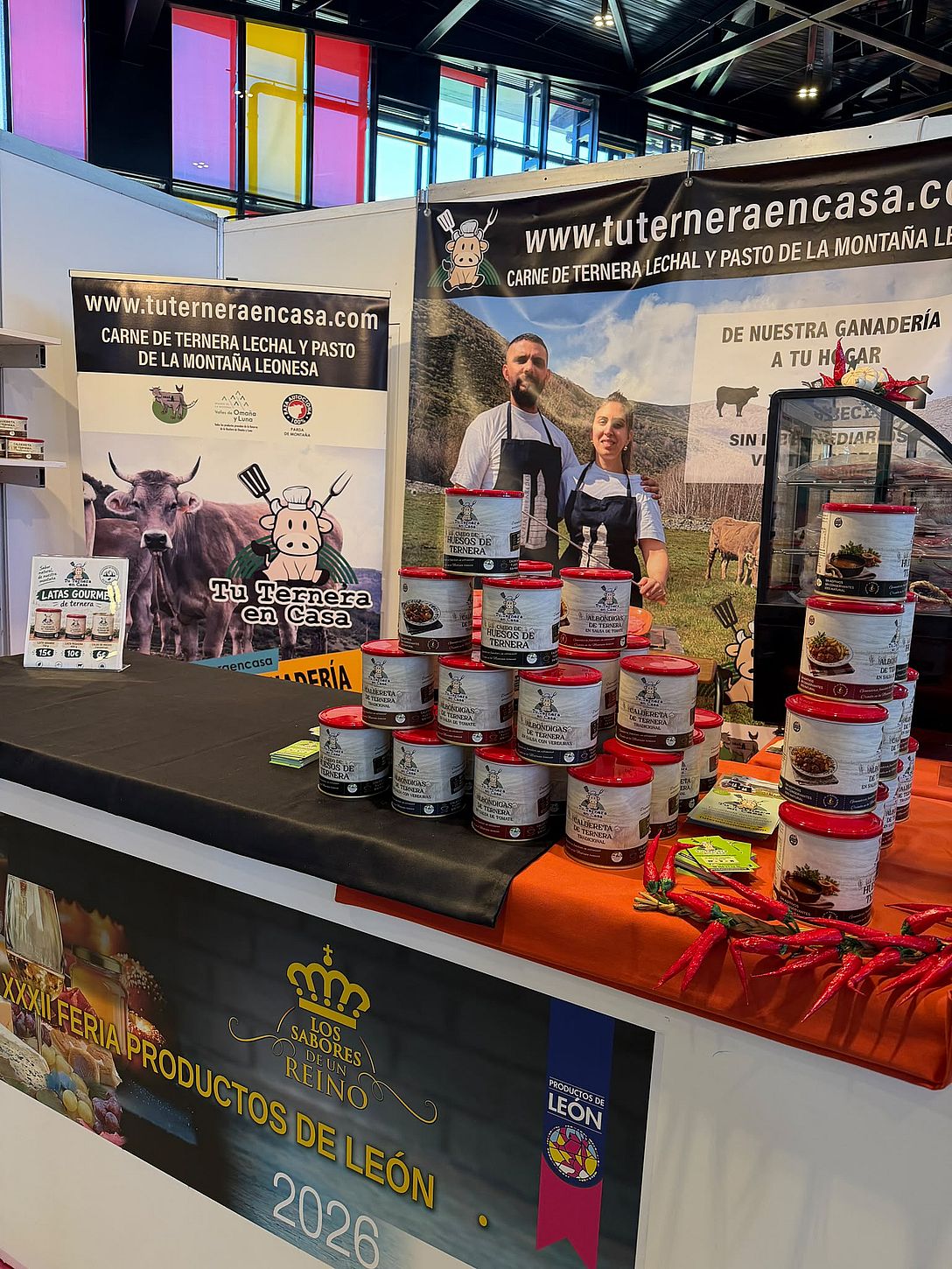 Ternera cocinada de León en latas de 400 y 750 gramos: la gran novedad de Tu Ternera en Casa presentada en la Feria de Productos de León 2026